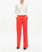 Chemise en soie blanche