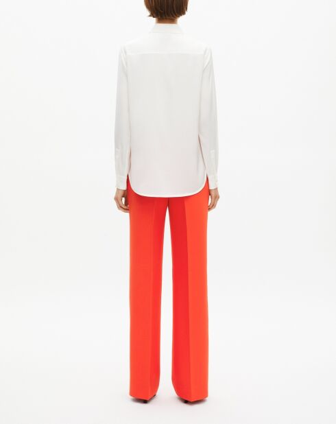 Chemise en soie blanche