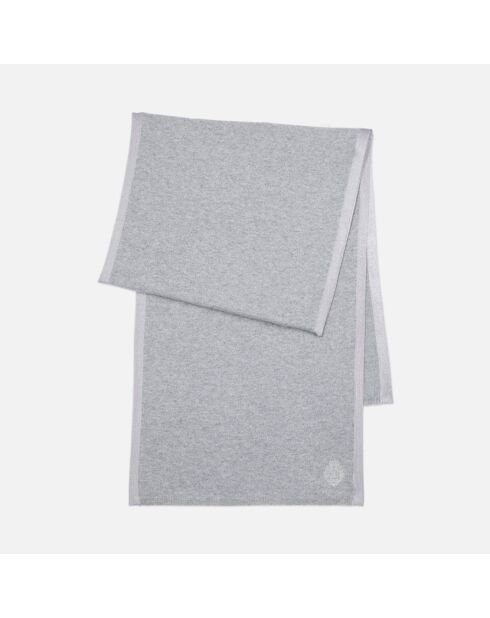 Grauer Schal aus emailliertem Cashmere