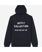 Sweatshirt Logo à capuche noir lavé