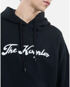 Sweatshirt Logo à capuche noir lavé