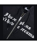 Sweatshirt à capuche et sérigraphie noir