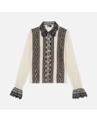 Chemise en soie écrue