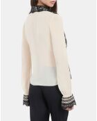 Chemise en soie écrue