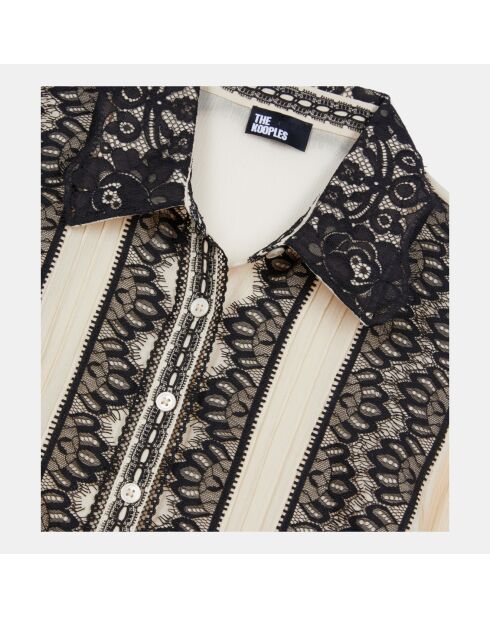 Chemise en soie écrue