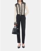 Chemise en soie écrue