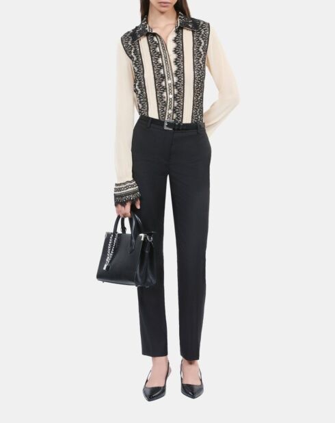 Chemise en soie écrue