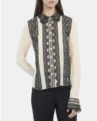 Chemise en soie écrue