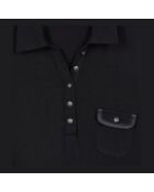 Polo manches longues noir