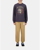 Sweatshirt avec sérigraphie carbone