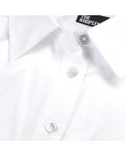 Chemise avec surpiqûres style corset blanche