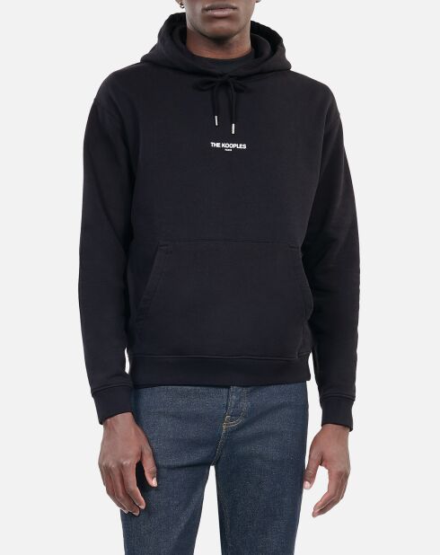 Sweatshirt à capuche Logo noir