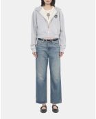 Sweatshirt Blazon à capuche gris clair