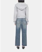 Sweatshirt Blazon à capuche gris clair