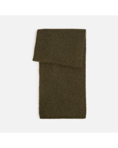 Écharpe en mohair kaki