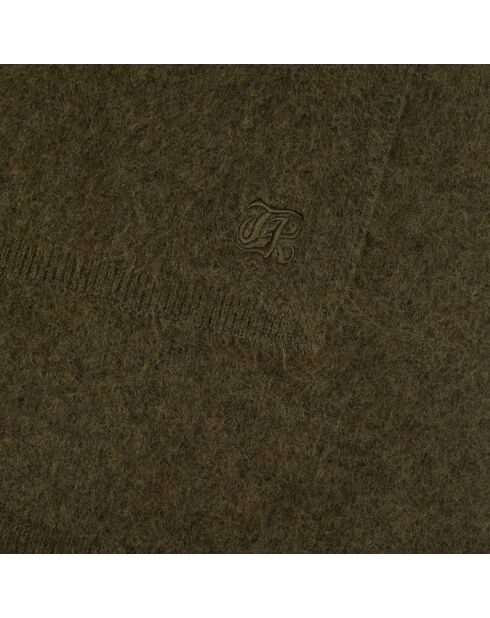 Écharpe en mohair kaki