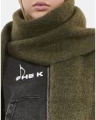 Écharpe en mohair kaki