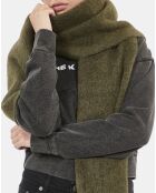 Écharpe en mohair kaki