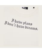 Sweatshirt avec sérigraphie écru