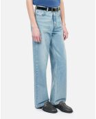 Mocassins en cuir avec boucle western noirs