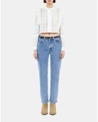 Chemise en broderie anglaise blanche