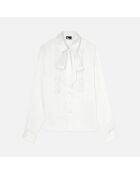 Chemise jacquard écrue