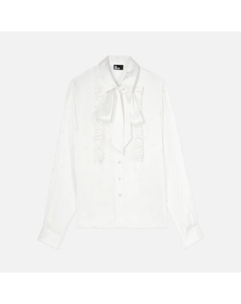 Chemise jacquard écrue