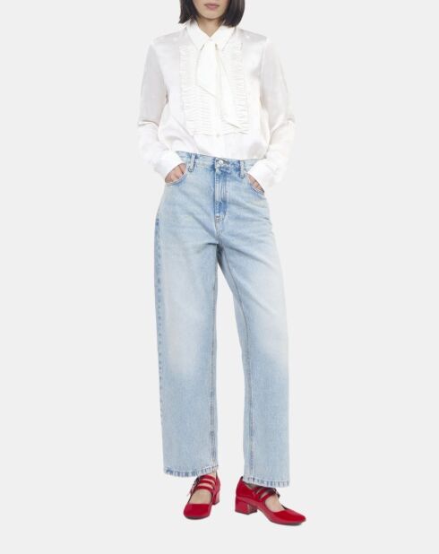 Chemise jacquard écrue