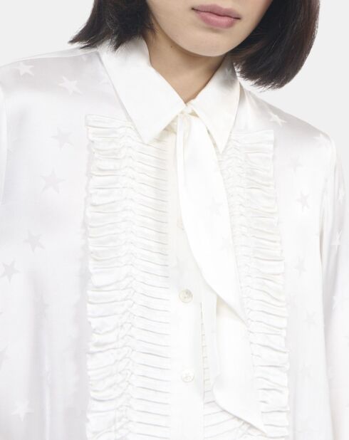 Chemise jacquard écrue