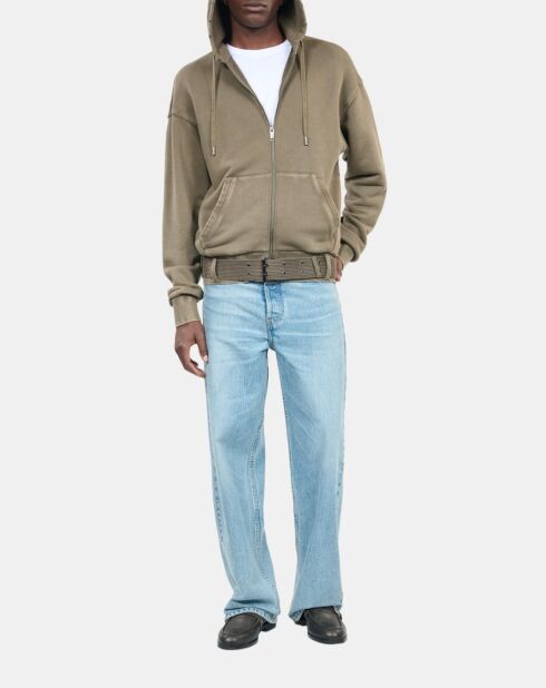 Sweatshirt à capuche Vert olive