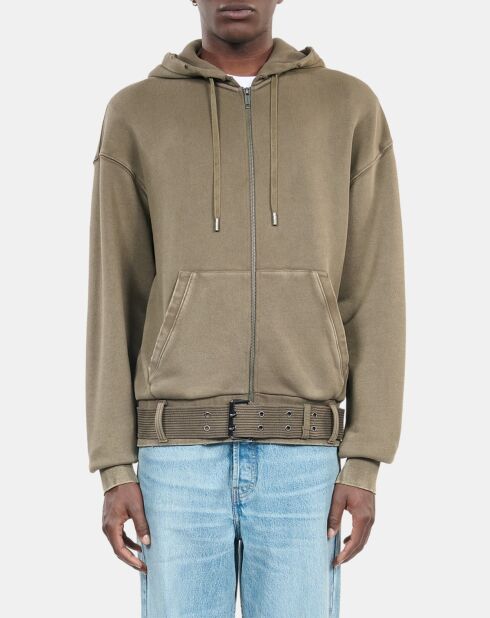 Sweatshirt à capuche Vert olive