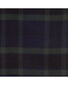 Écharpe 100% laine à carreaux marine, verte