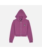 Sweatshirt à capuche Blason violet