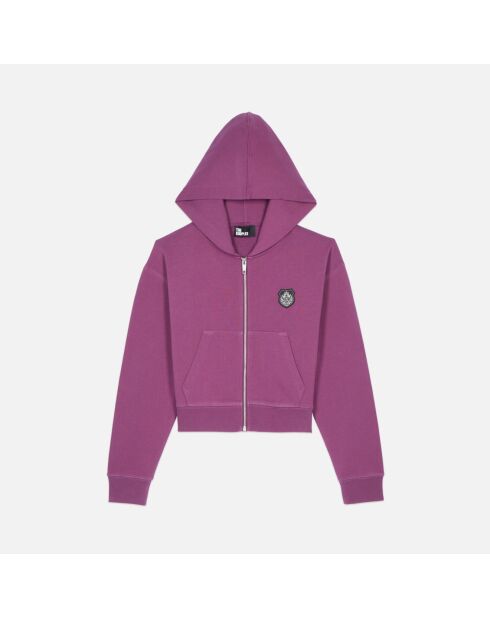 Sweatshirt à capuche Blason violet
