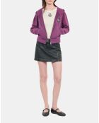 Sweatshirt à capuche Blason violet