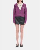 Sweatshirt à capuche Blason violet
