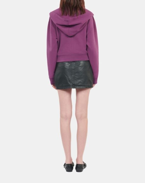 Sweatshirt à capuche Blason violet
