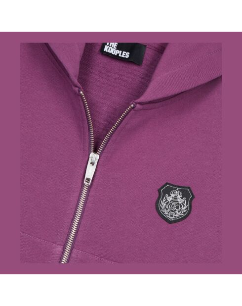Sweatshirt à capuche Blason violet
