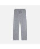 Pantalon en laine et cachemire gris