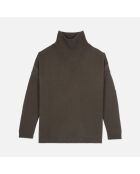 Pull en cachemire kaki