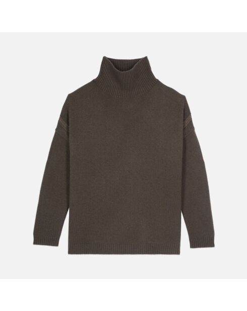 Pull en cachemire kaki
