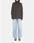 Pull en cachemire kaki