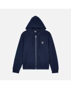 Sweatshirt à capuche Blason bleu