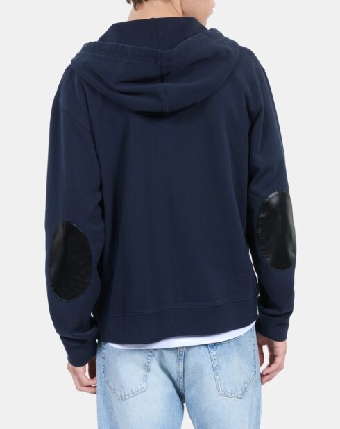 Sweatshirt à capuche Blason bleu