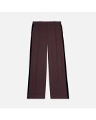 Pantalon tailleur large marron