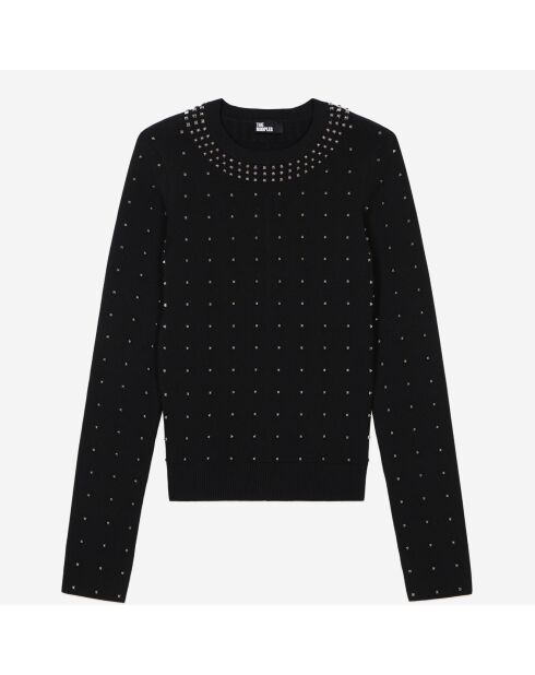 Pull avec spikes noir