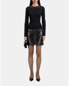 Pull avec spikes noir