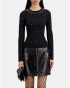 Pull avec spikes noir