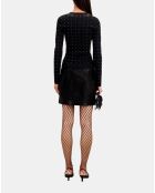 Pull avec spikes noir