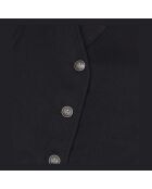 Gilet avec laçage en Laine mélangée noir